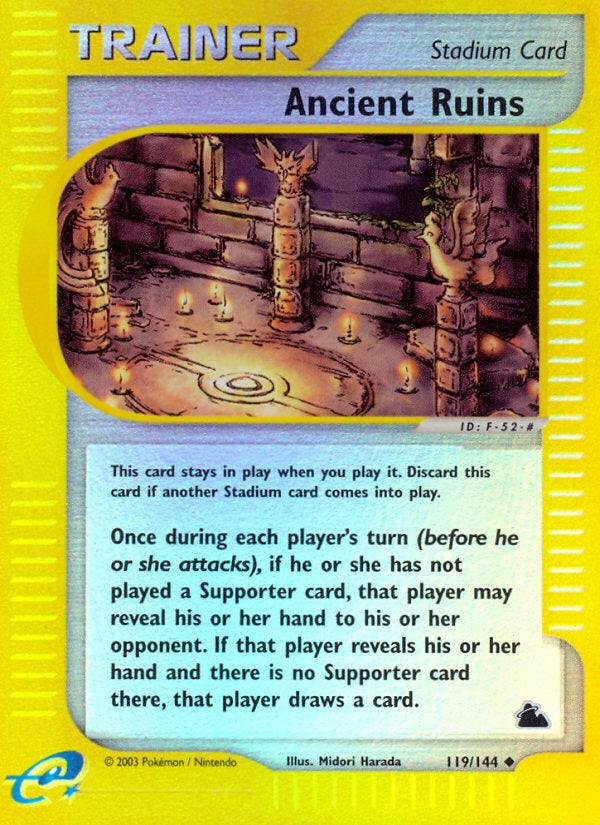E-Series Skyridge Ancient Ruins #119/144 reverse holo